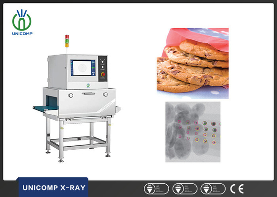 Unicomp विदेशी सामग्री पत्थर, कांच, धातु, खाद्य पैकेज के लिए सिरेमिक एक्स रे डिटेक्शन मशीन