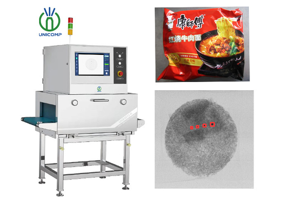 ऑटो रिजेक्टर के साथ सूखे पैक खाद्य पदार्थों की जांच के लिए खाद्य एक्स-रे डिटेक्शन उपकरण