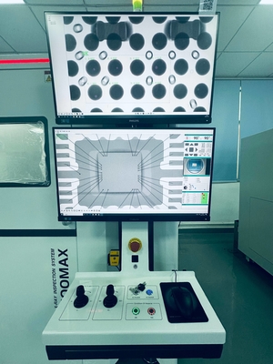 AX9100max इलेक्ट्रॉनिक्स एक्स रे मशीन FPD झुकाव के दौरान फिक्स्ड-पॉइंट फॉलोइंग के साथ