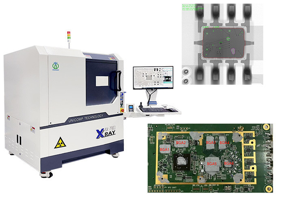 90kV ऑफ-लाइन पीसीबी एक्स-रे मशीन Unicomp AX7900 IC और BGA सोल्डरिंग बॉल के लिए