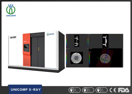 यूनिकॉम्प UNCT2600 उच्च संकल्प 225KV 3D सीटी प्रणाली एनडीटी सटीक कम्प्यूटेड टोमोग्राफी के लिए कास्टिंग पोरोसिटी निरीक्षण के लिए