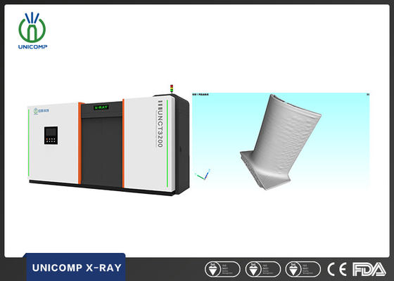 यूनिकॉम्प UNCT3200 हाई-रिज़ॉल्यूशन 450KV 3D CT/कंप्यूटर टोमोग्राफी सिस्टम फॉर इंजन ब्लेड कास्टिंग पोरोसिटी एनालिसिस